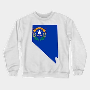 Nevada Flag Map Crewneck Sweatshirt